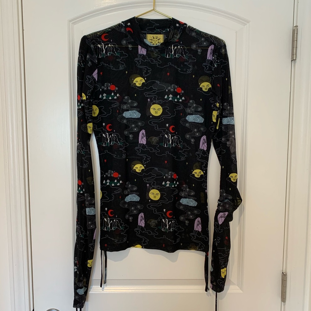 Lazy Oaf | Laura Callaghan Cosmic Ruched Mesh Top